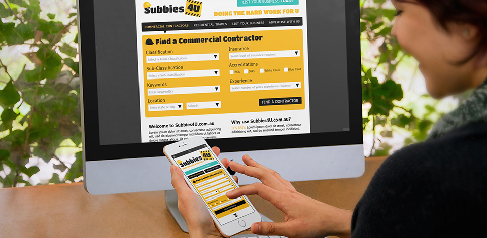 Subbies 4 U - Web + Mobile