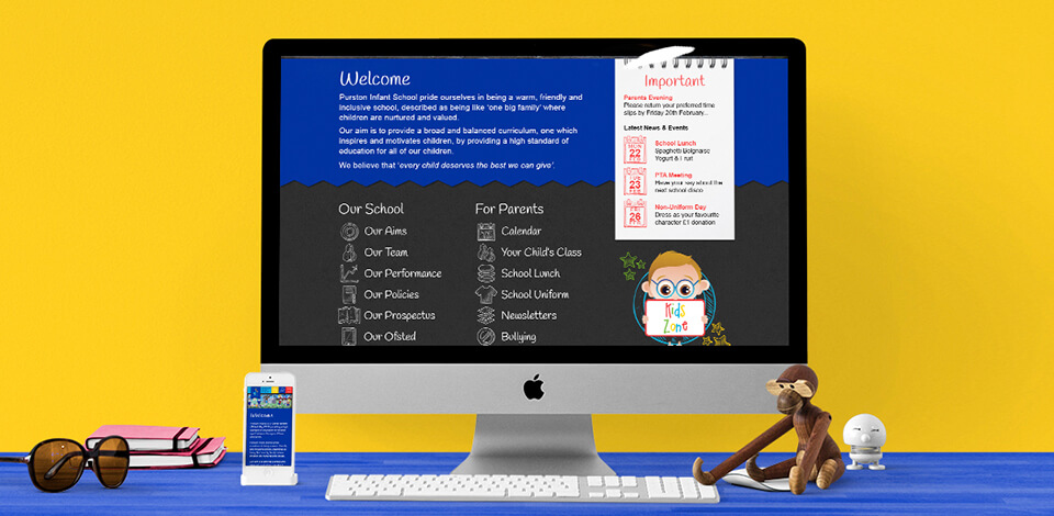 Purston Infant School Website Design