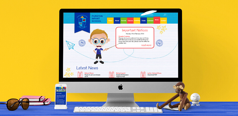 Purston Infant School Website Design