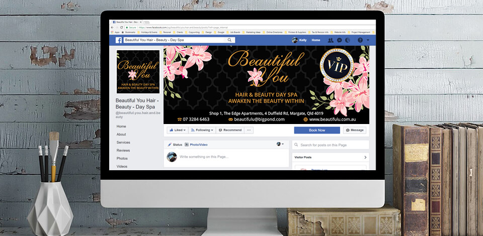 Beautiful You - Facebook VIP Cover Image Design