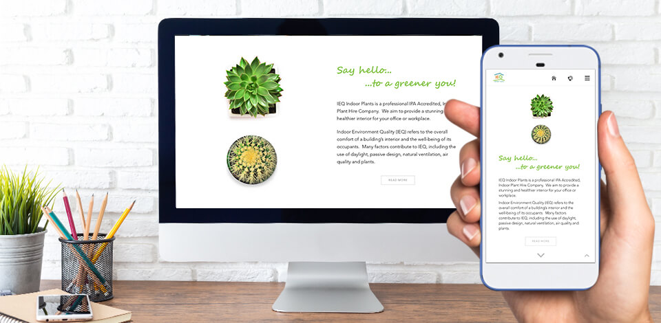 IEQ Indoor Plants - Website Design