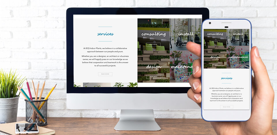 IEQ Indoor Plants - Website Design