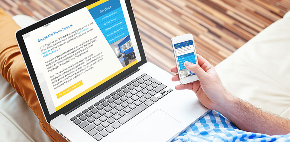 My Physio - Website Design