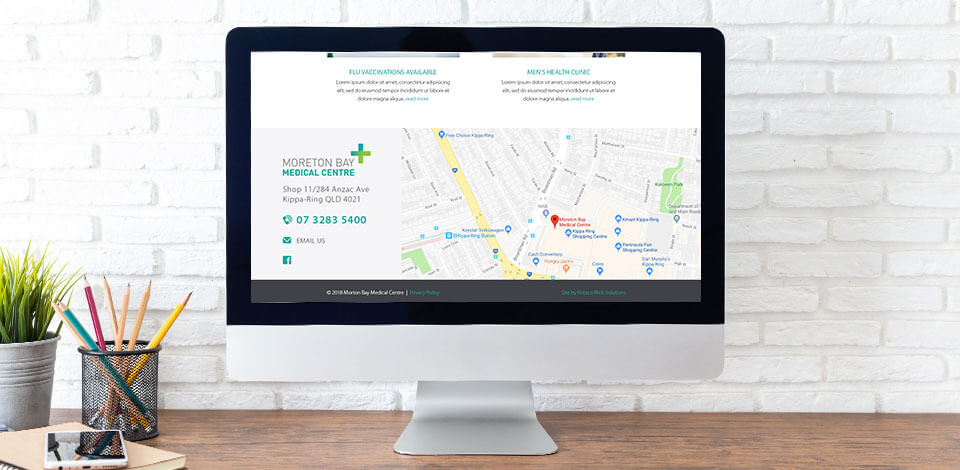 Moreton Bay Medical Centre Web Design