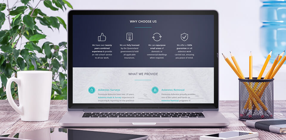 Peninsula Asbestos Web Design by Puro Design