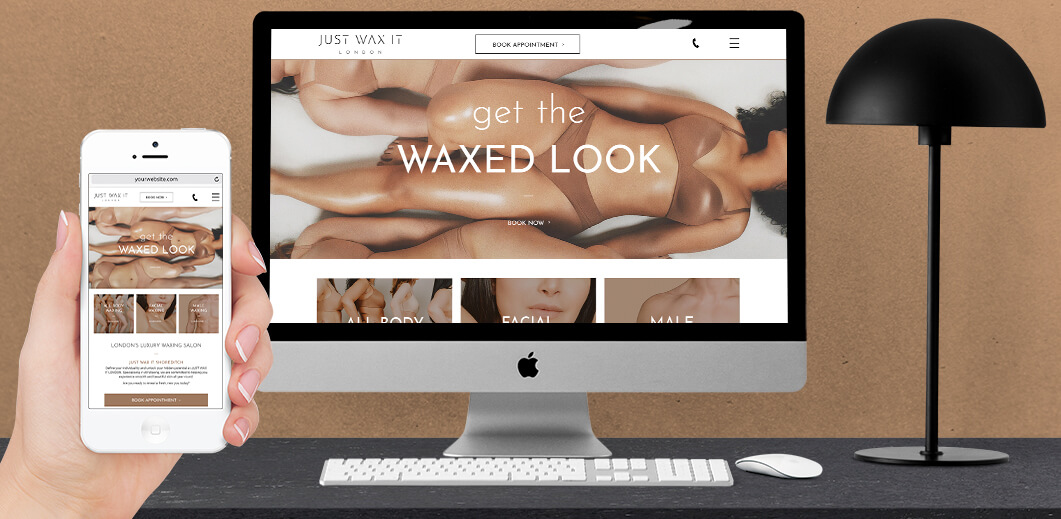 Just Wax It Web Design by Puro