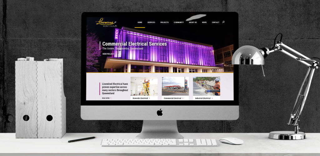 Livewired Electrical Web Design by Puro