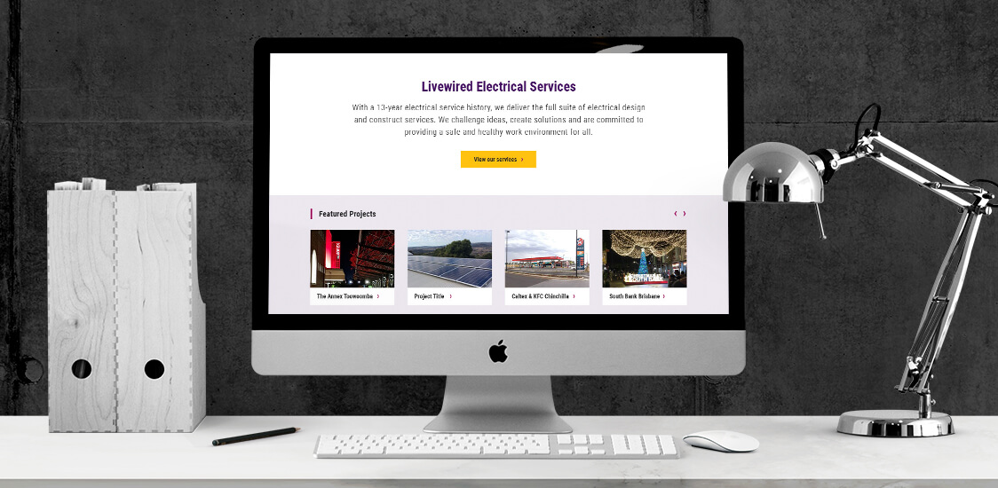 Livewired Electrical Web Design by Puro