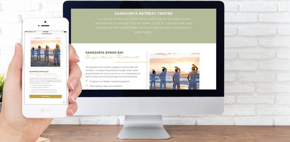 Sangsurya Retreat Centre Web Design