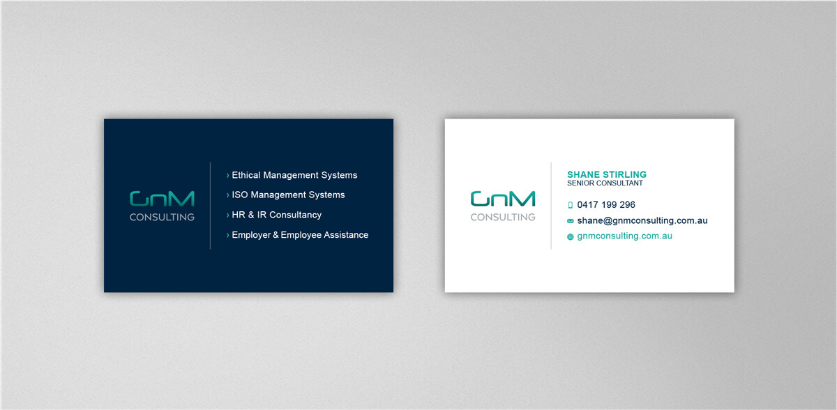 GnM Consulting Business Card Design