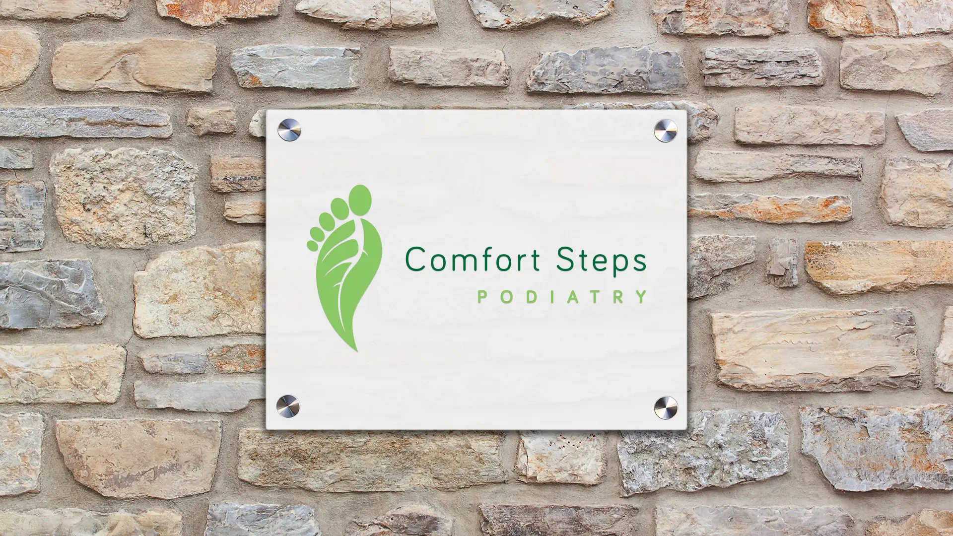 Comfort Steps Podiatry Logo Design Adelaide