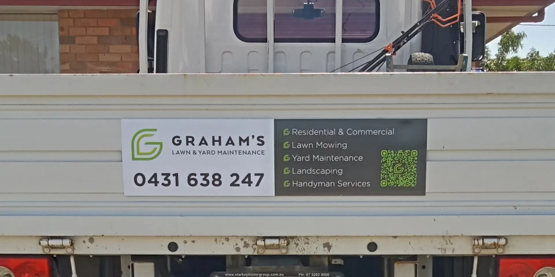 Gardener's Vehicle Signage Design