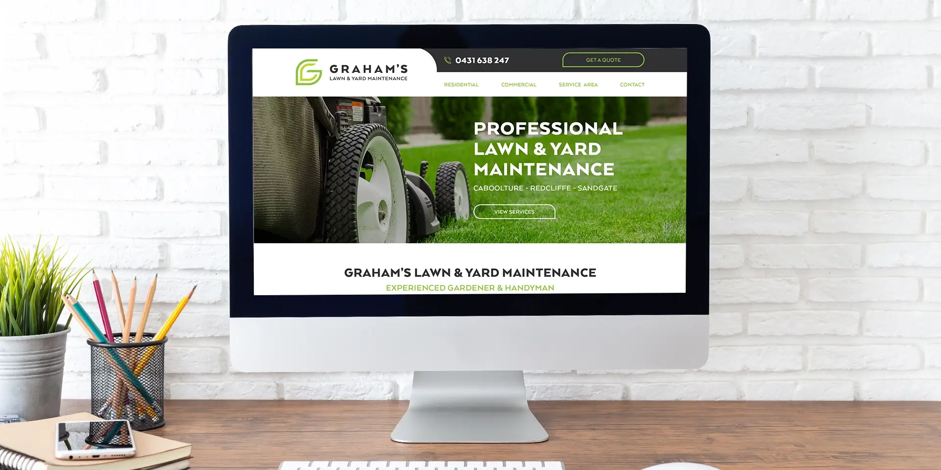 Gardener's Website Design