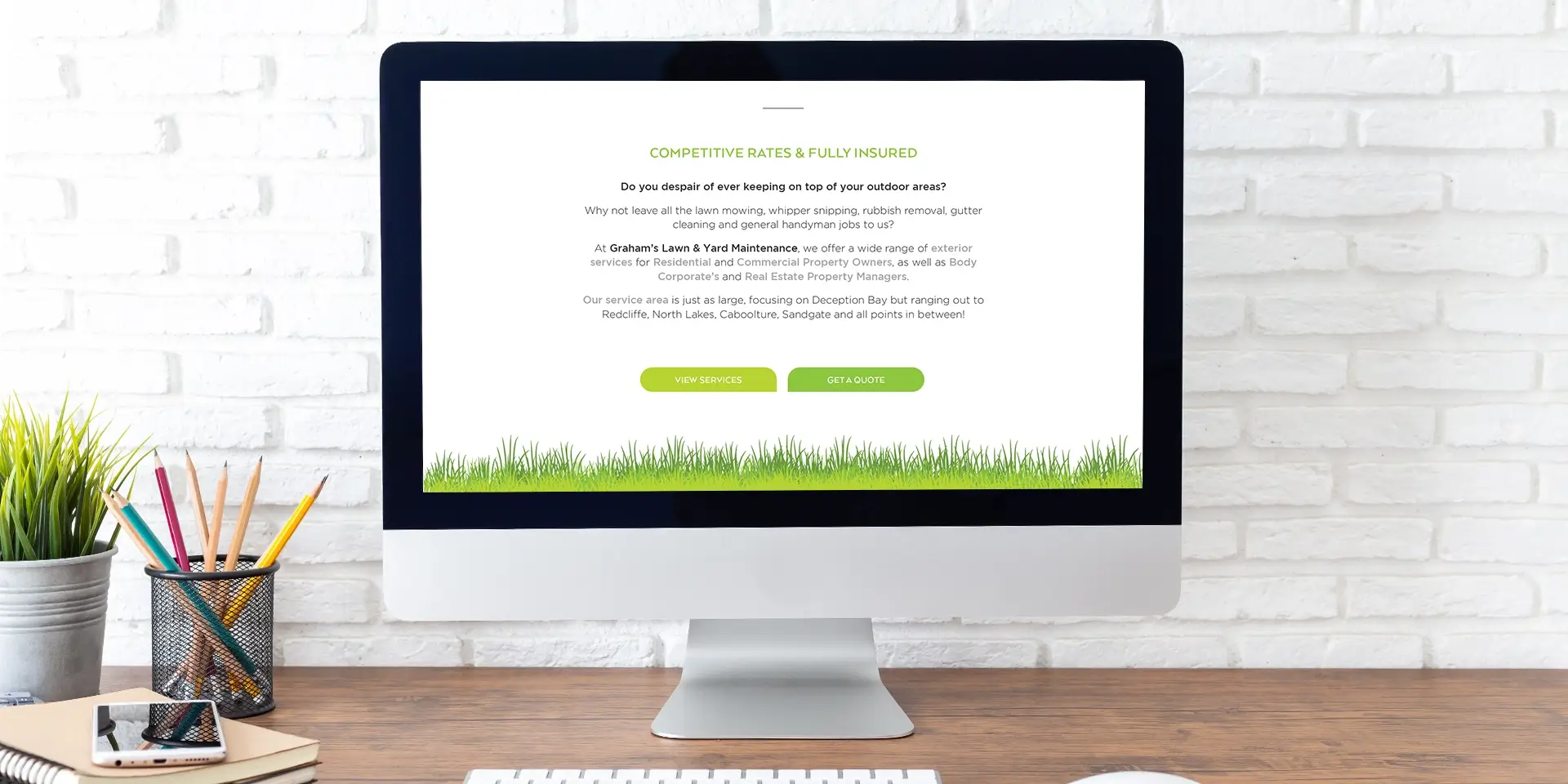 Gardener's Website Design