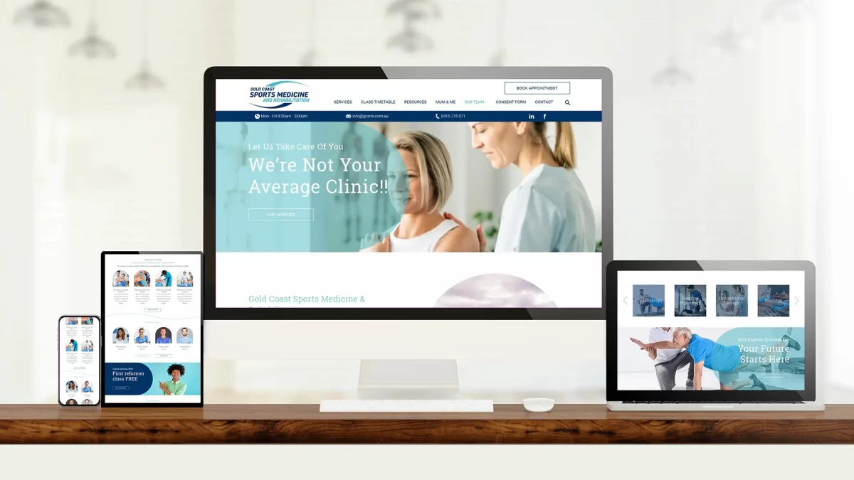 GCSMR Physiotherapy Website Design Gold Coast