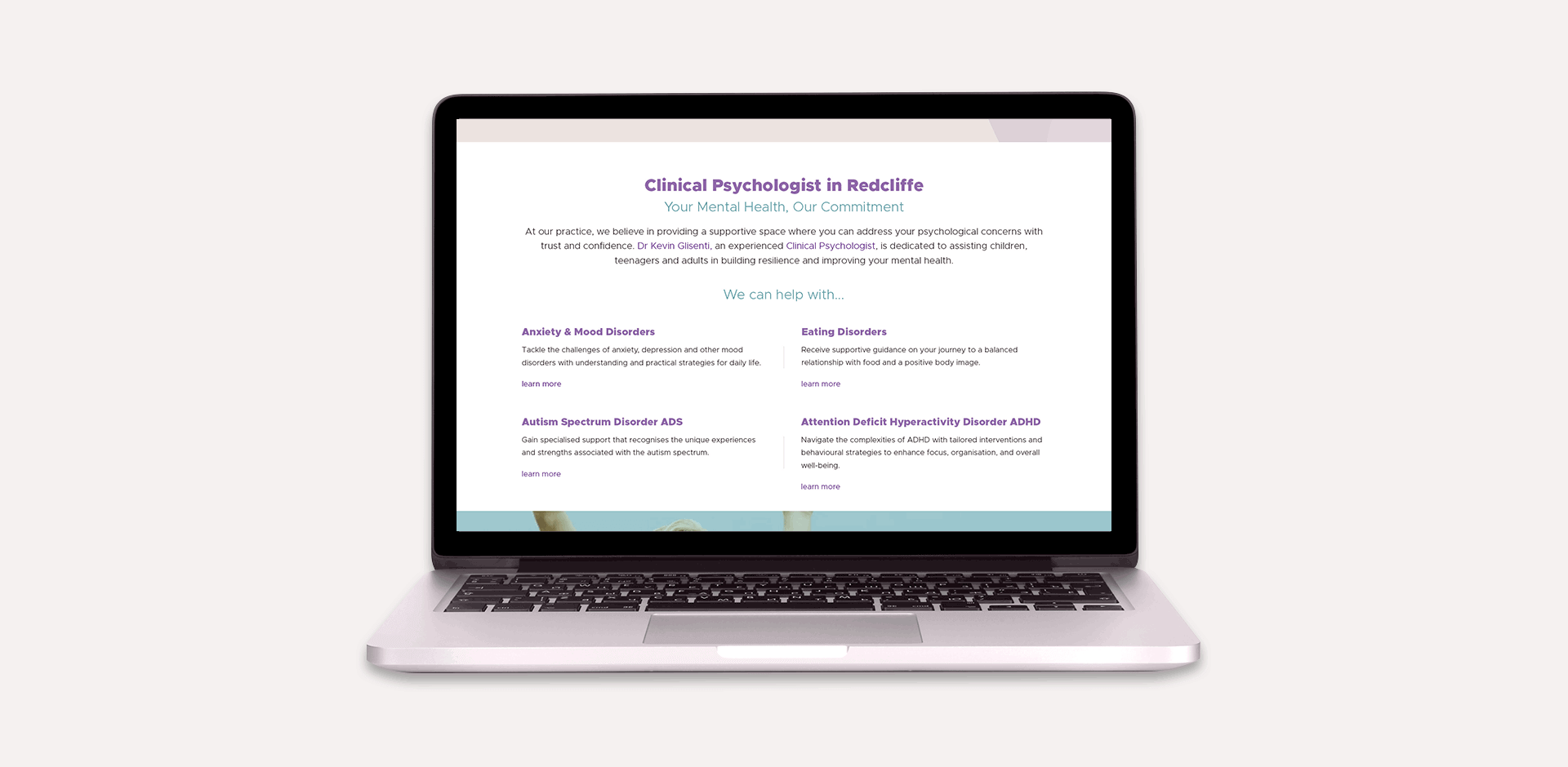 Moderation Clinic Website Design