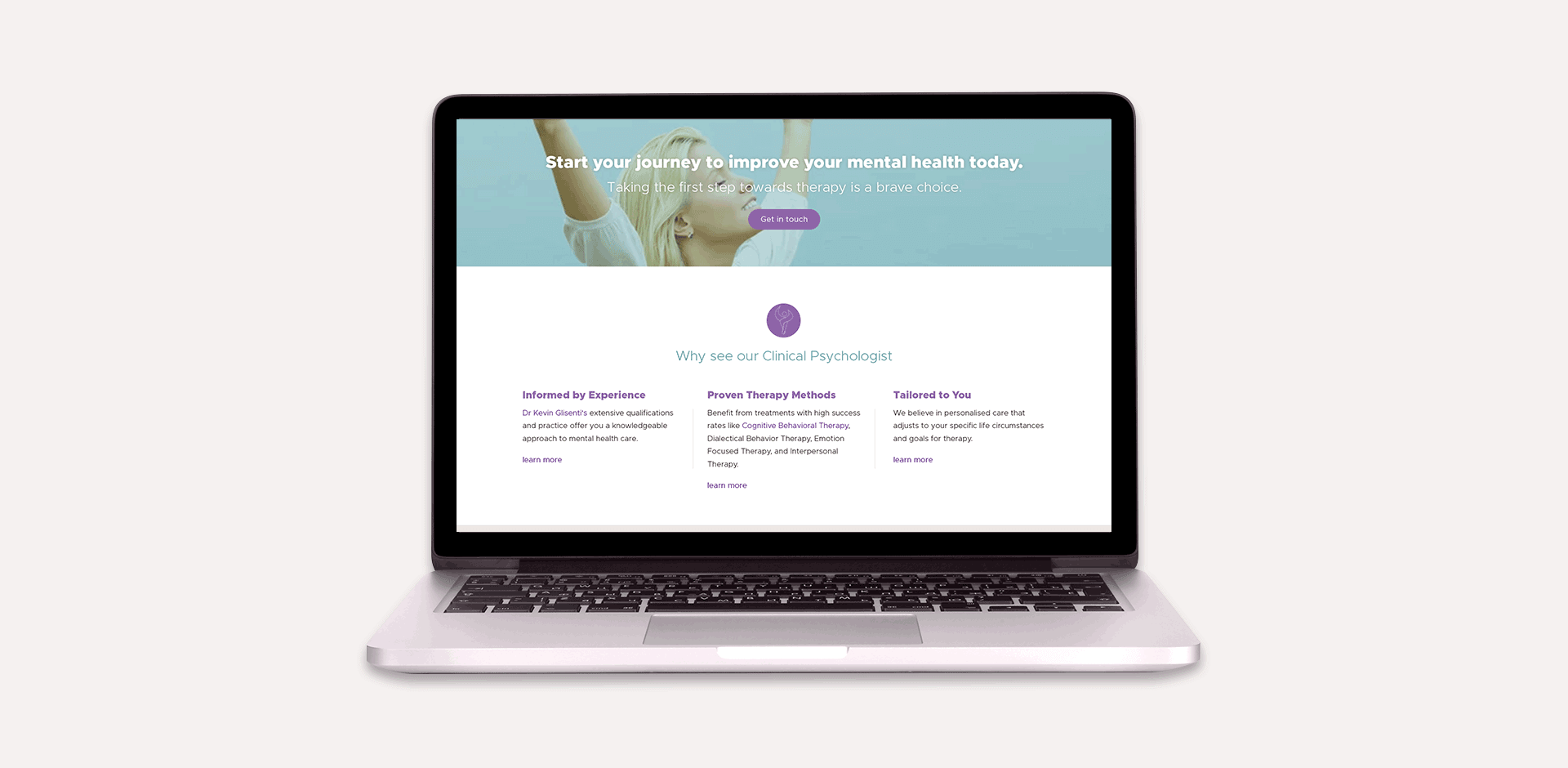 Moderation Clinic Website Design