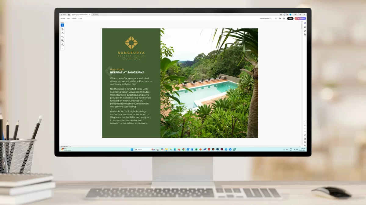 SRC Wellness Centre Digital Brochure Design