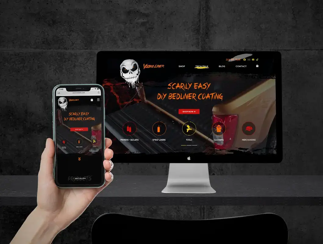 eCommerce Website Design Voodoo Liner