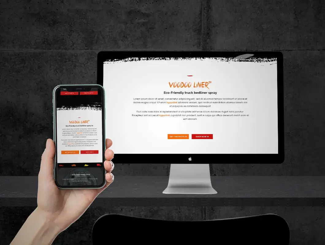 eCommerce Website Design Voodoo Liner
