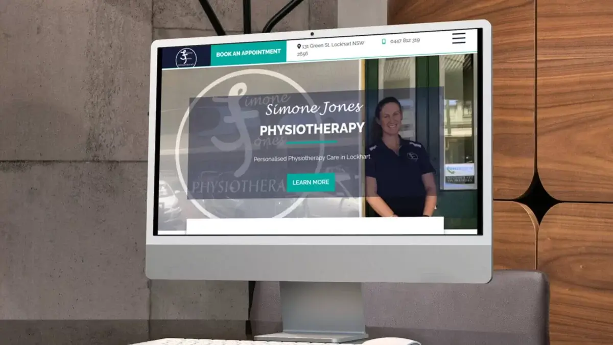 Simone Jones Physiotherapy Website Design
