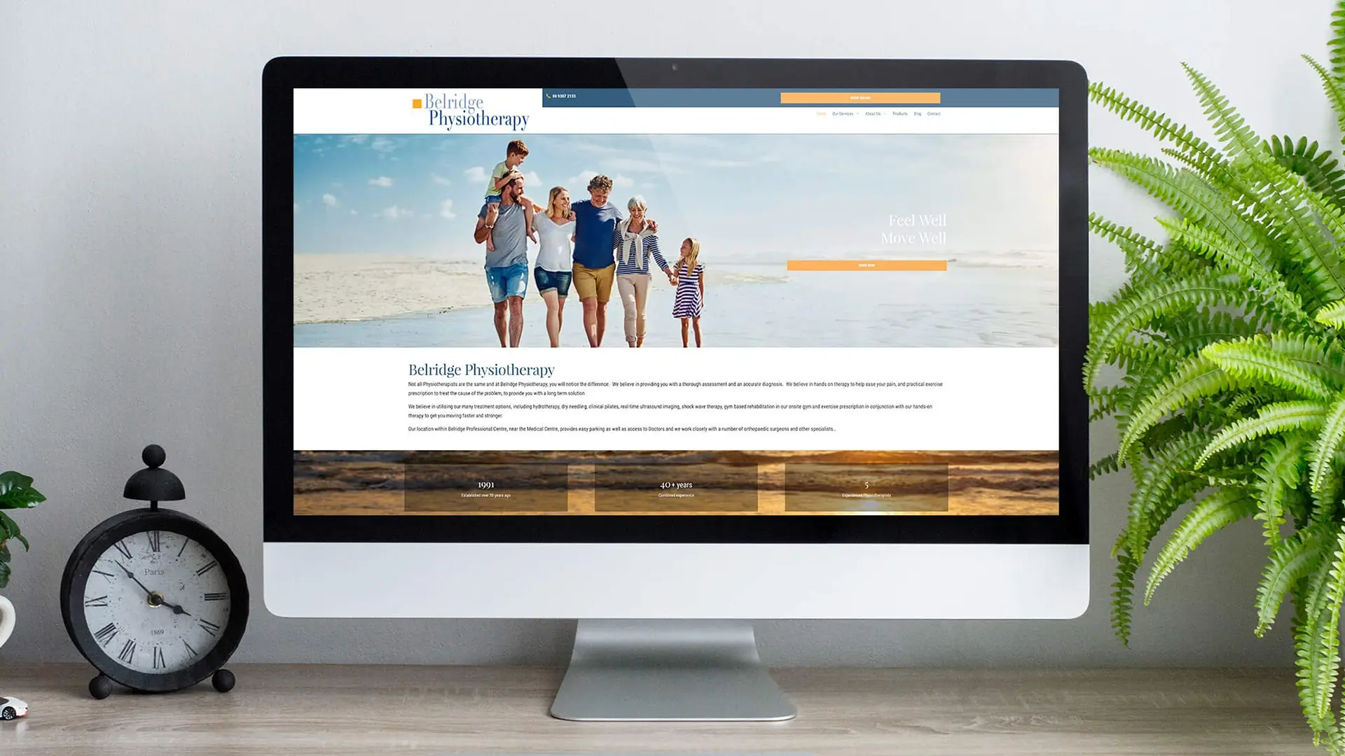 Belridge Physiotherapy Website Design Perth