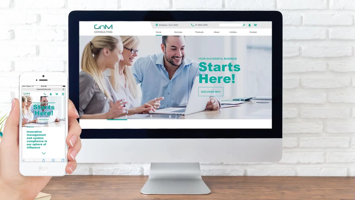 GnM Consulting Website Design