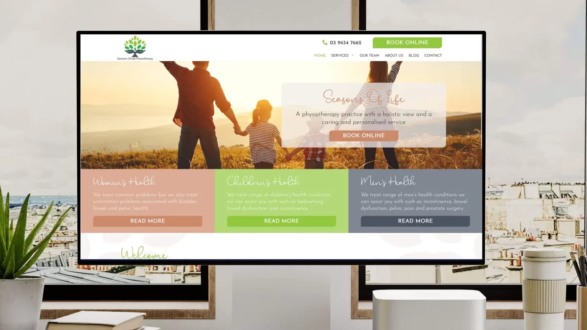 Seasons of Life Physiotherapy Website Design Melbourne