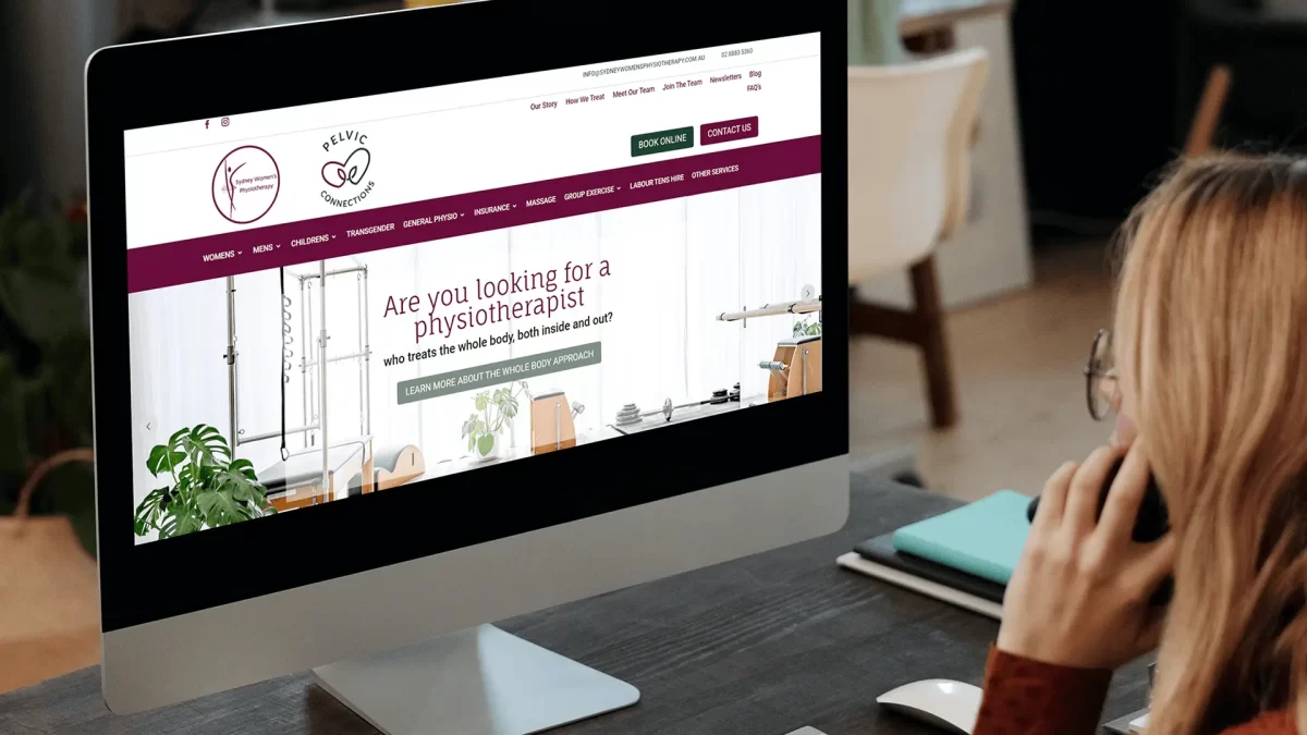 Sydney Women's Physiotherapy Website Design