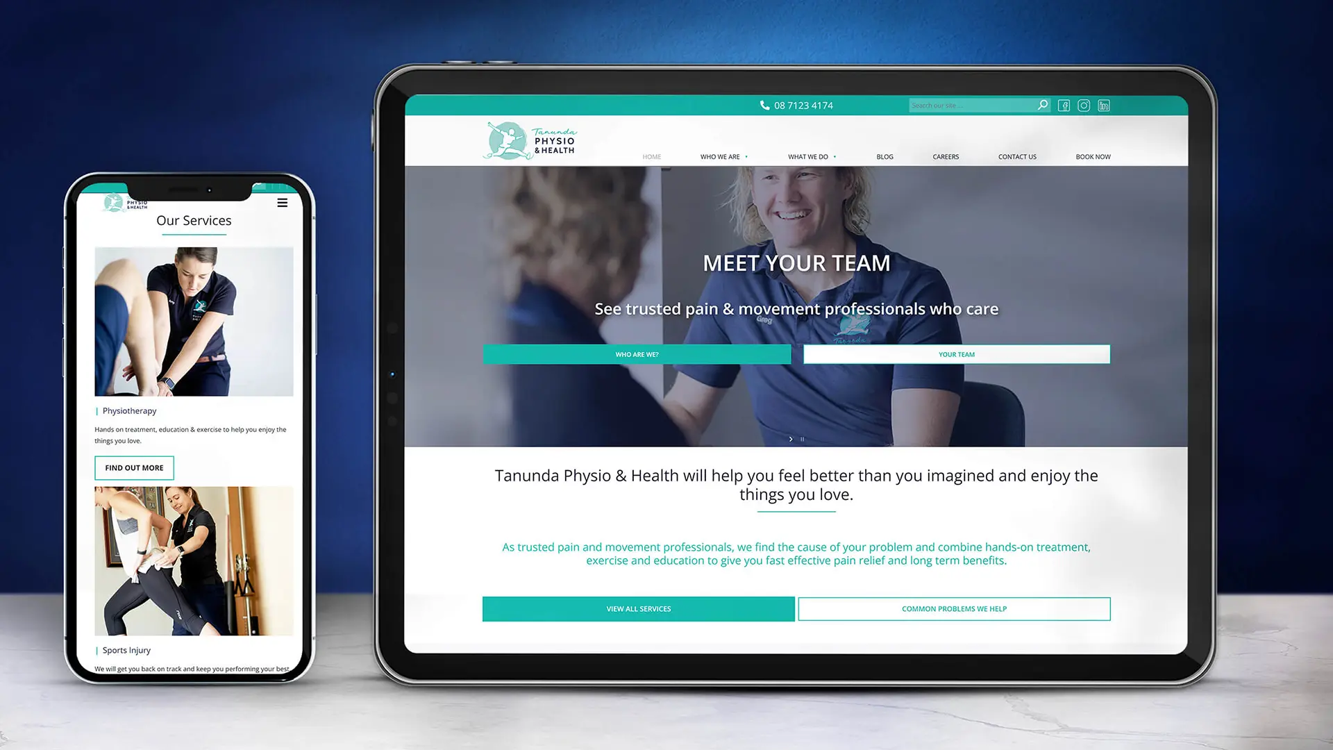 Tanunda Physiotherapy Website Design Adelaide