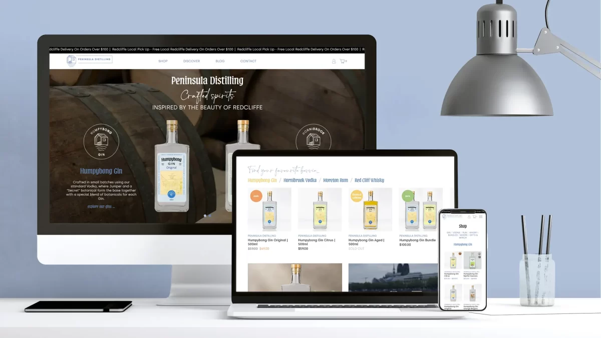 Puro Design - Redcliffe Distillery Website Design