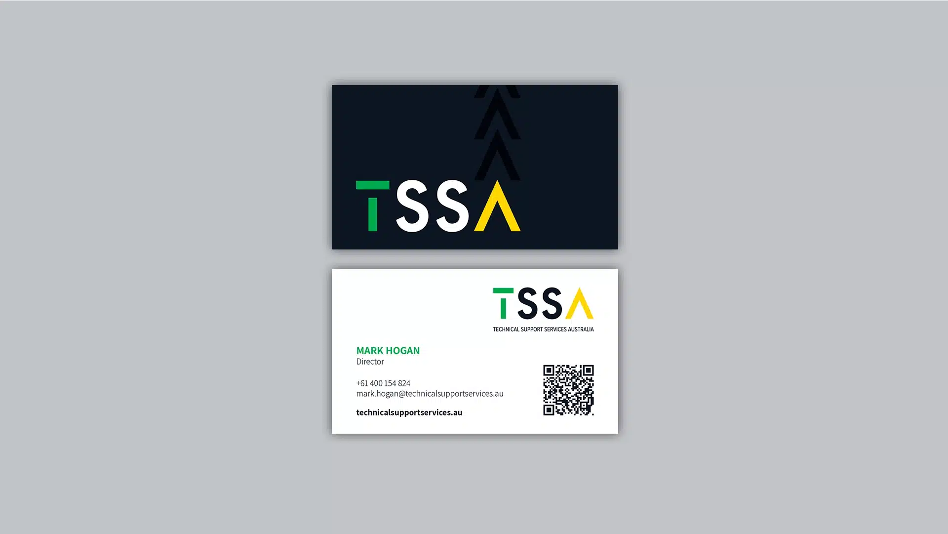 Technical Support Services Australia Business Card Design