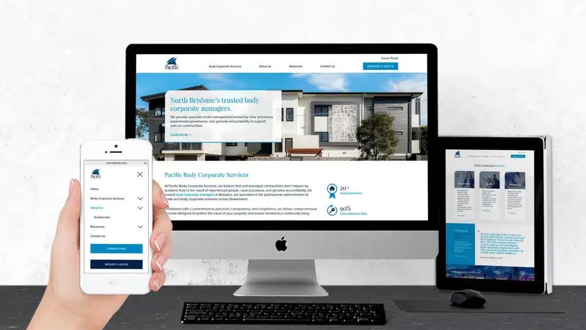 Body Corporate Services Website Design